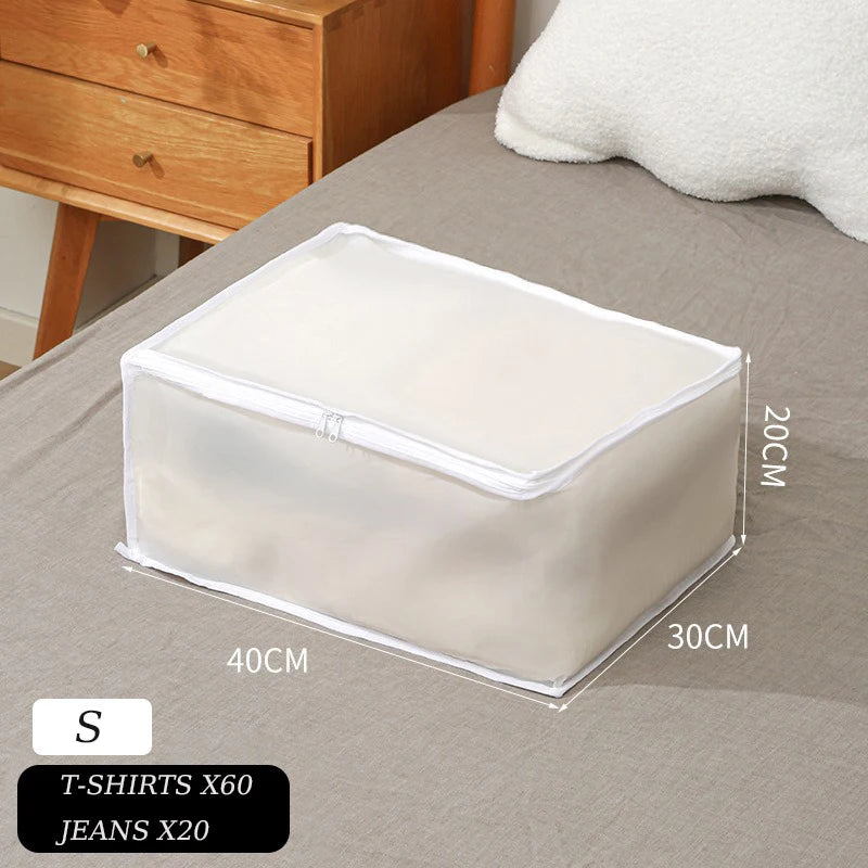 1-2 pieces quilt wardrobe organizer and clothes storage bags, perfect for moving, packing, or storing items under the bed. Waterproof and moisture-proof, ideal for keeping clothing and home essentials protected.