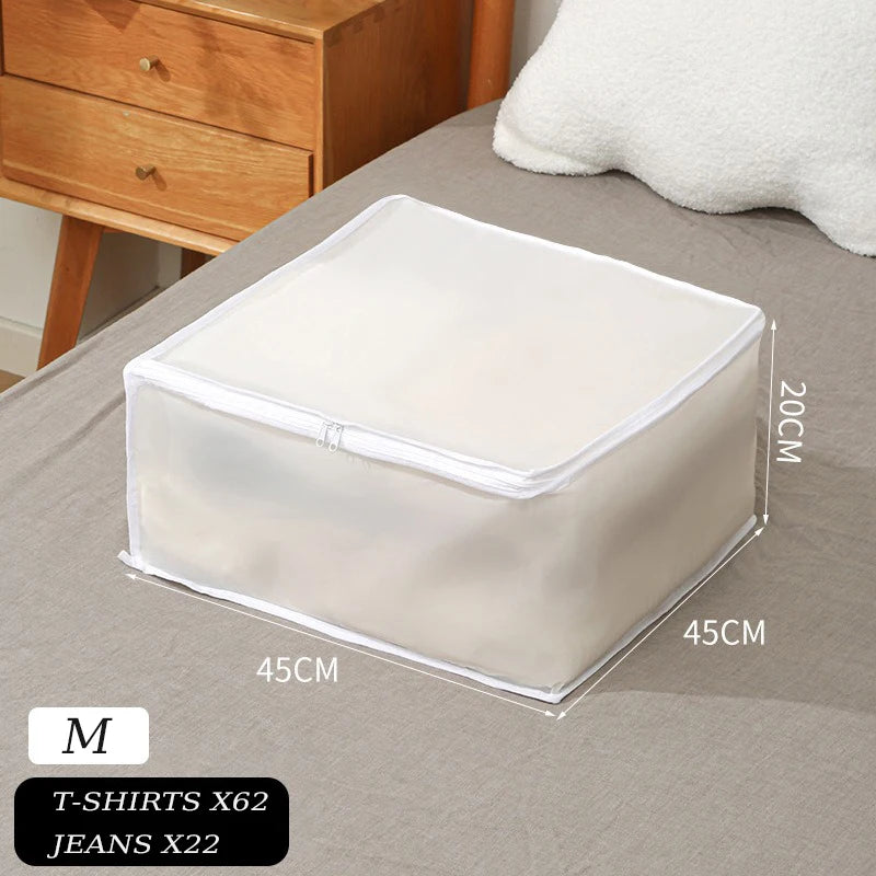 1-2 pieces quilt wardrobe organizer and clothes storage bags, perfect for moving, packing, or storing items under the bed. Waterproof and moisture-proof, ideal for keeping clothing and home essentials protected.