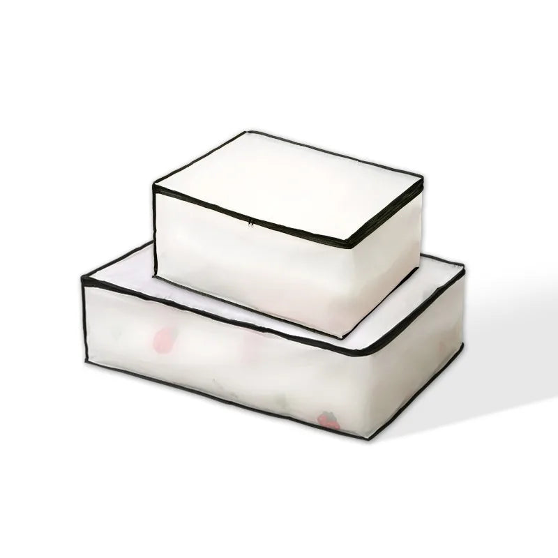 1-2 pieces quilt wardrobe organizer and clothes storage bags, perfect for moving, packing, or storing items under the bed. Waterproof and moisture-proof, ideal for keeping clothing and home essentials protected.