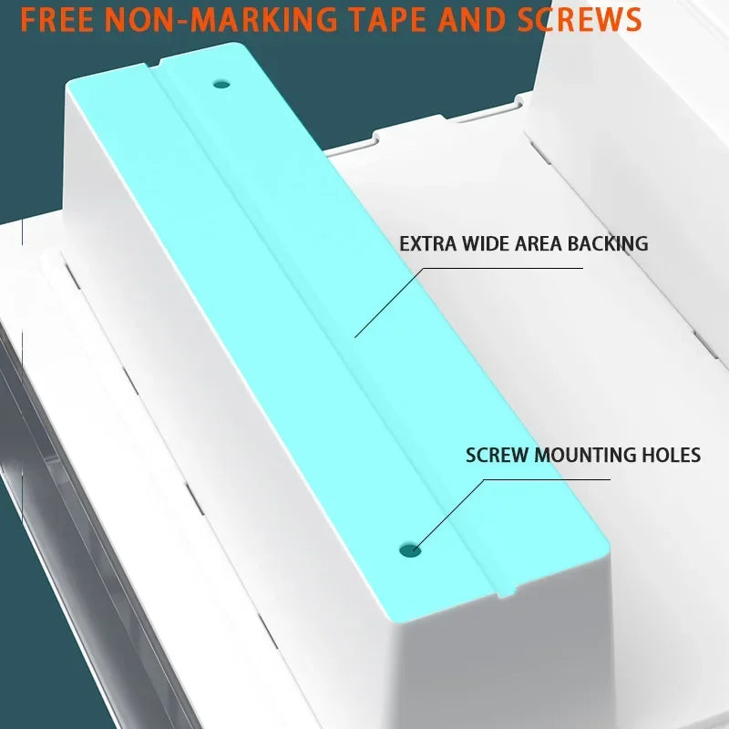 Hidden Under-Desk Drawer Storage Office Organizer, Self-Adhesive Plastic Drawers for Under table Accessories and Storage Box.