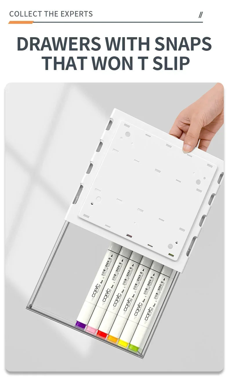 Hidden Under-Desk Drawer Storage Office Organizer, Self-Adhesive Plastic Drawers for Under table Accessories and Storage Box.