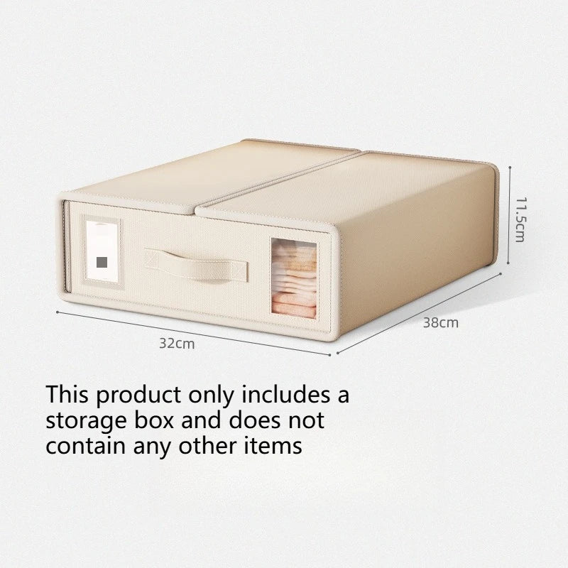 New solid color, simple non-woven fabric storage box, perfect for keeping bed sheets, duvets, and other bedroom linens neatly organized in your wardrobe.