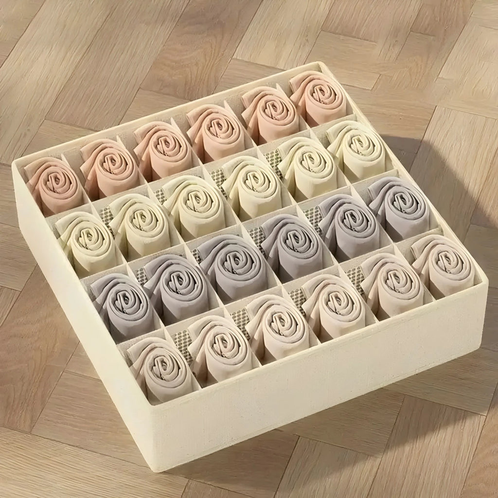 Underwear and clothes organizer boxes for your cabinet or closet, perfect for neatly storing bras, socks, and underpants.