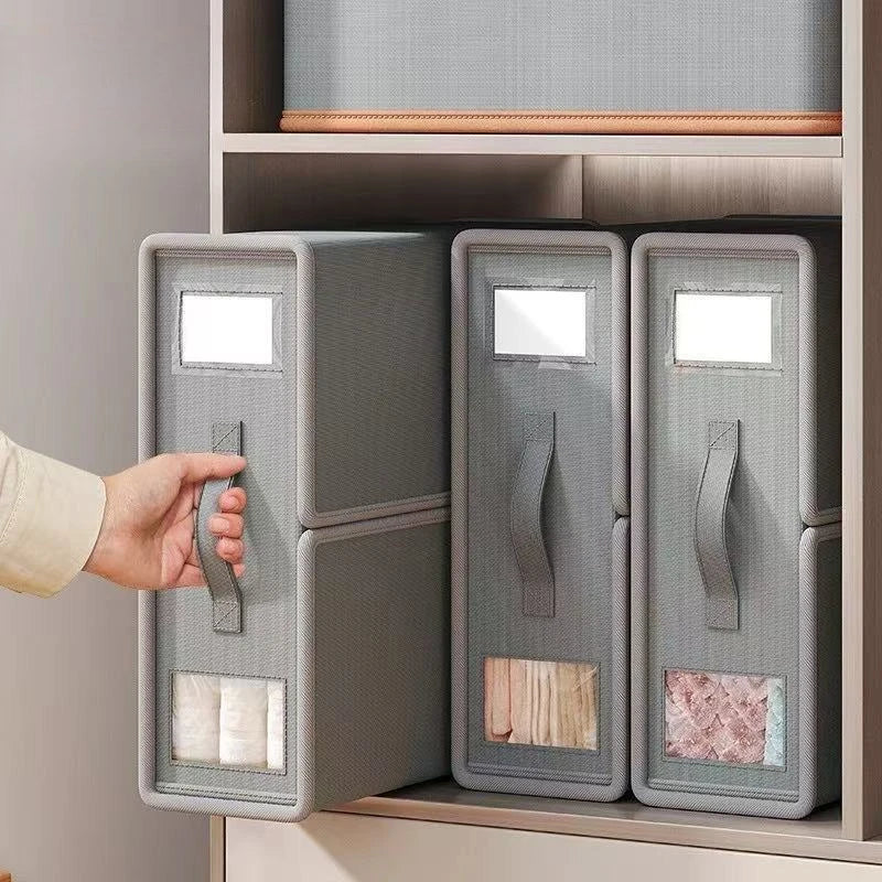 New solid color, simple non-woven fabric storage box, perfect for keeping bed sheets, duvets, and other bedroom linens neatly organized in your wardrobe.